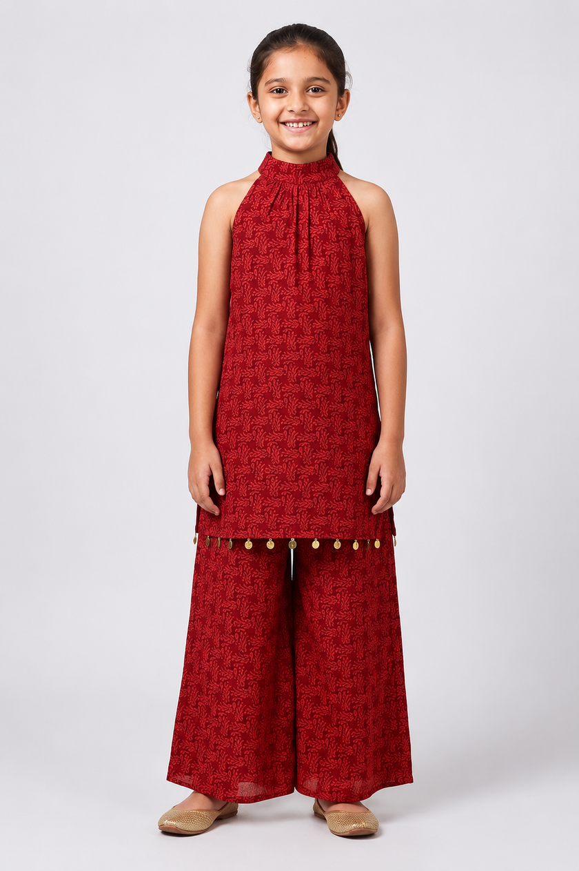 Rust Tunic with straight pants