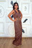 MALINI AGARWAL IN MAROON KALEIDO JUMPSUIT